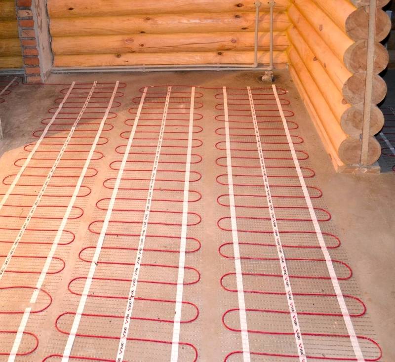 Электрический теплый пол в деревянном доме: система «на воздушной подушке»