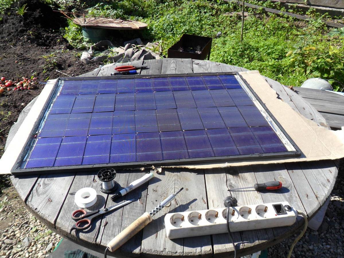 Солнечные батареи своими руками: принцип работы устройства