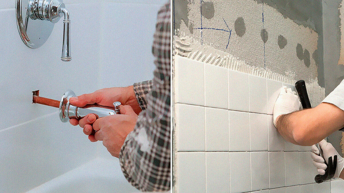 Старая плитка в ванной — способы обновления, идеи дизайна и варианты раскладки плитки (100 фото)