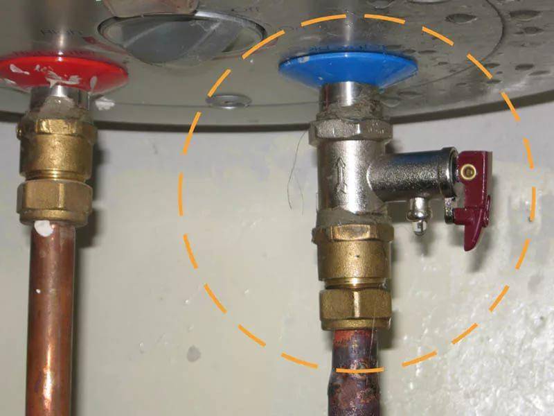 Предохранительный клапан для водонагревателя: устройство и принцип работы