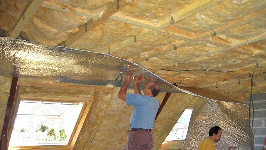 Как крепить утеплитель к потолку: как закрепить утеплитель на потолке изнутри, снизу, как крепить минвату, крепление, как прикрепить, чем приклеить минеральную вату