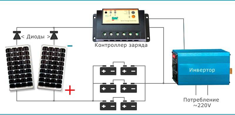 Контроллер заряда солнечной батареи - схема для повторения