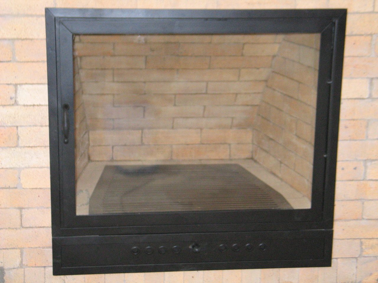 Дверца со стеклом для печи