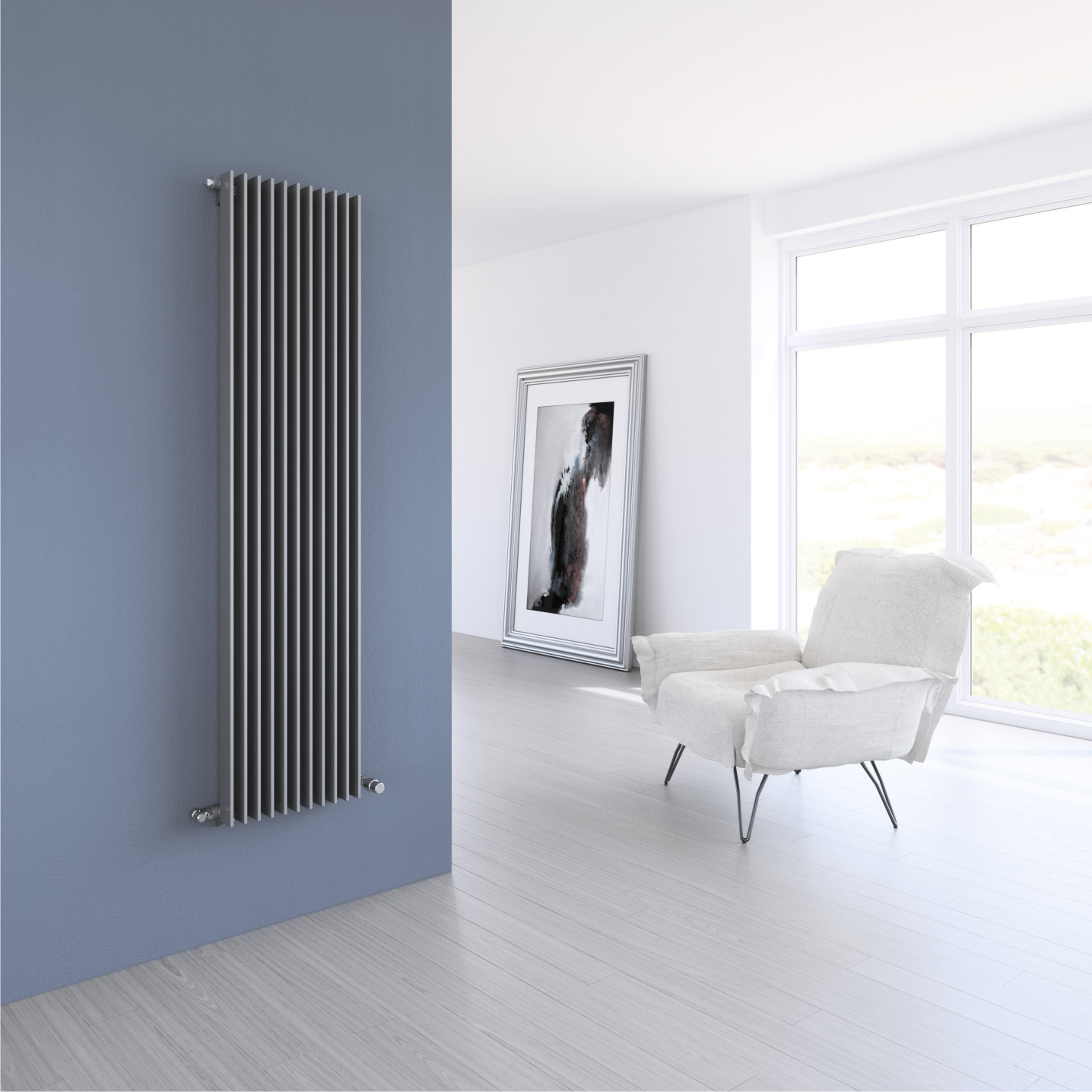 Вертикальные радиаторы отопления для квартиры: батареи трубчатые высокие и настенные водяные