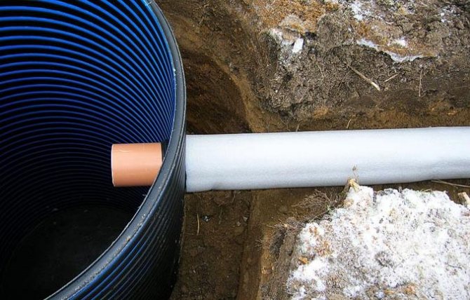 Утеплитель для канализационных труб в земле: материалы для утепления