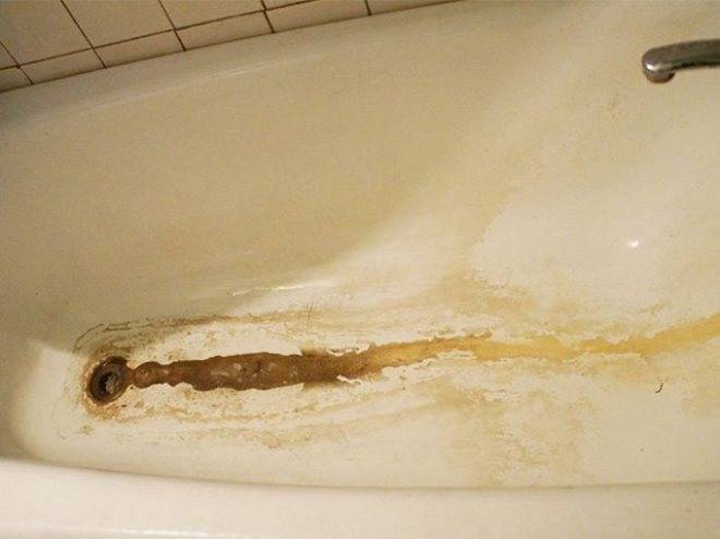 Способы очистки поверхности ванны от желтого налета.