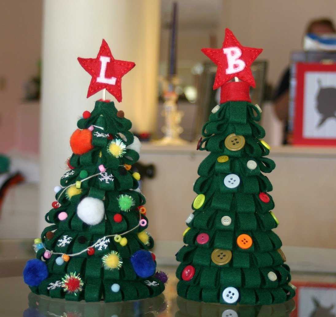 Как сделать елку своими руками в школе и детском саду: из бумаги, ниток, шишек - из чего сделать новогоднюю елку: мастер-классы поэтапно