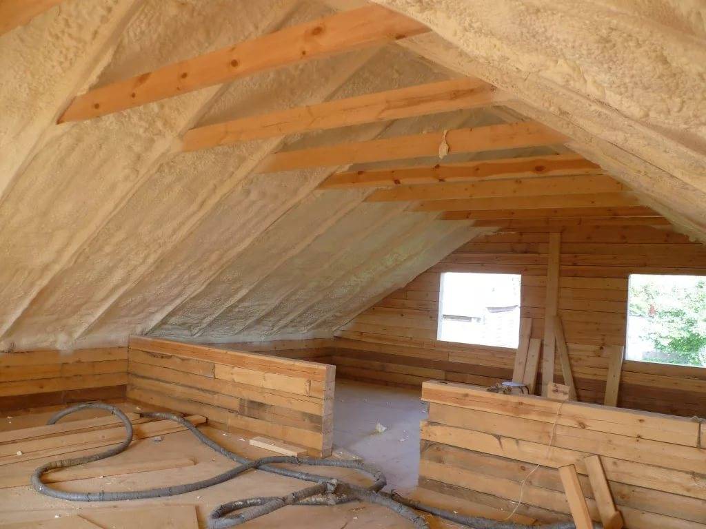 Как утеплить крышу деревянного дома изнутри?