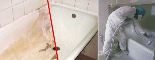 Реставрация старых ванн: эмалировкой, акрилом, вкладыщем