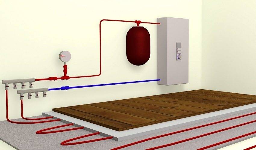 5 схем отопления с теплым полом и радиаторами в частном доме