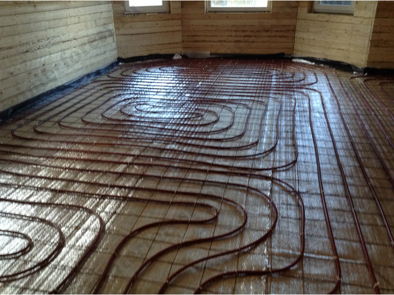 Как сделать водяной теплый пол на деревянном полу