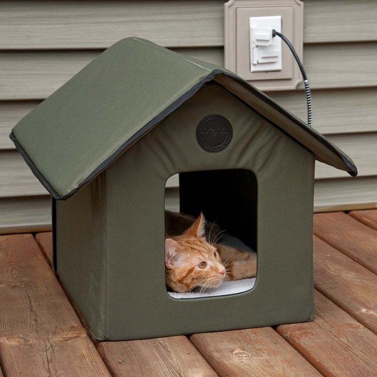 Уличные домики для кошек: будки для котов с подогревом, особенности обустройства зимнего жилища для бездомных котов