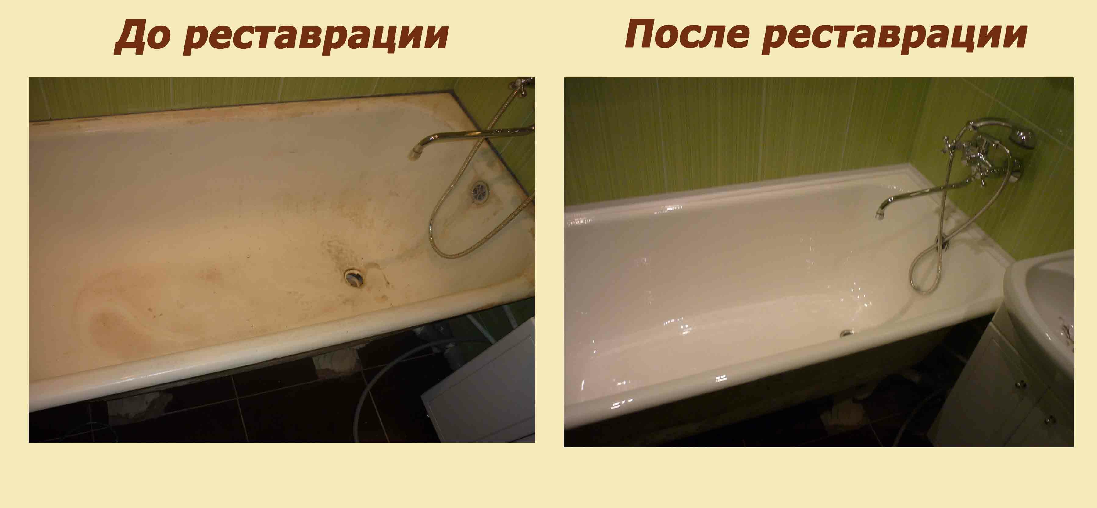 Реставрация чугунной ванны: популярные методы