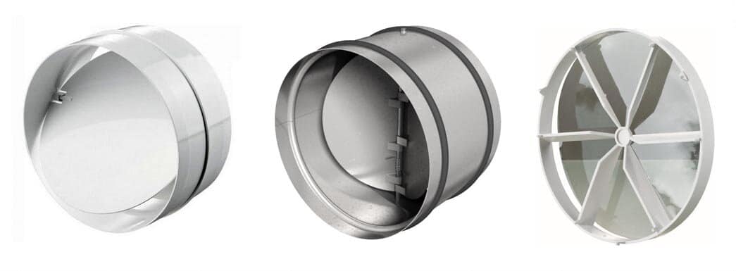 Обратный клапан на вытяжку в системе вентиляции: основные типы, устройство