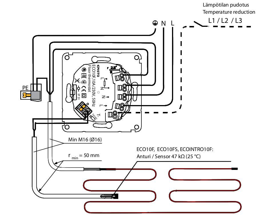 Подключение теплого пола к терморегулятору: как правильно подключить и настроить, схема установки и особенности эксплуатации