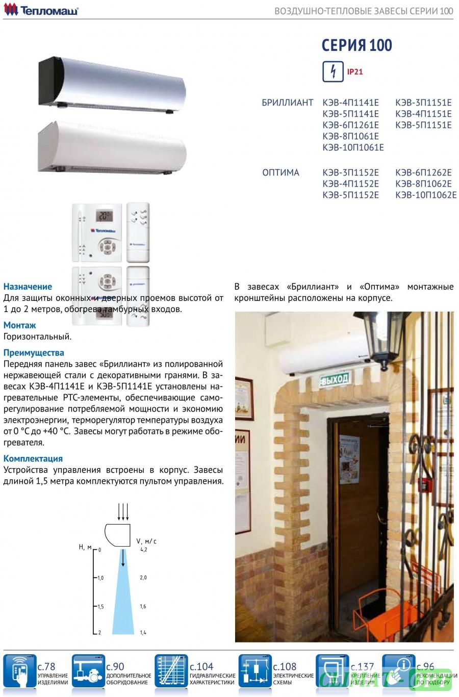 Подключение тепловых завес тепломаш