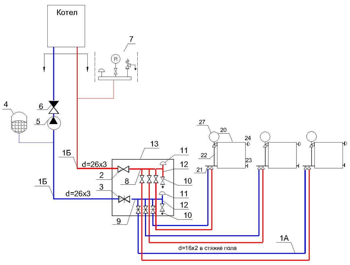 Система котла. Схема подключения котла отопления на 2 стороны. Схема разводки газового котла. Схема подключения электрического котла 2 этажа. Схема отопления частного дома с газовым котлом котельной.