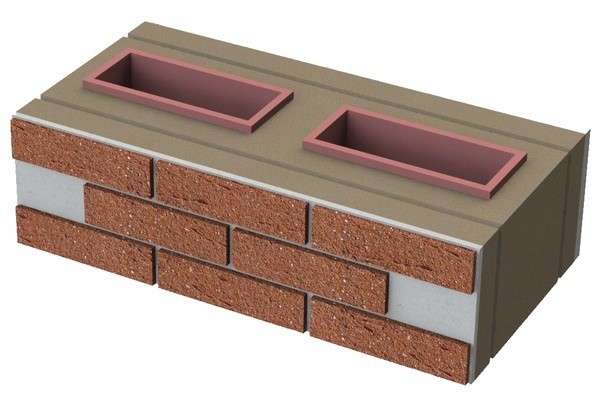 Блоки с утеплителем и облицовкой, строительные стеновые блочные конструкции