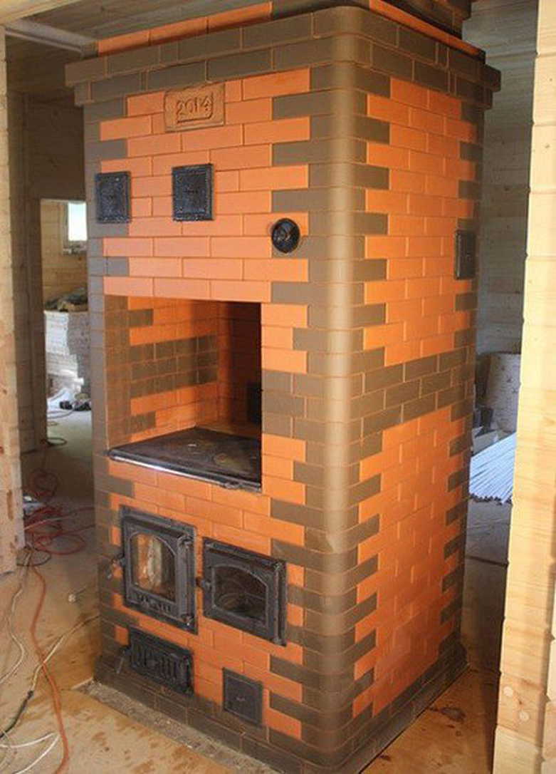 Универсальная печь на дровах и электричестве для дома