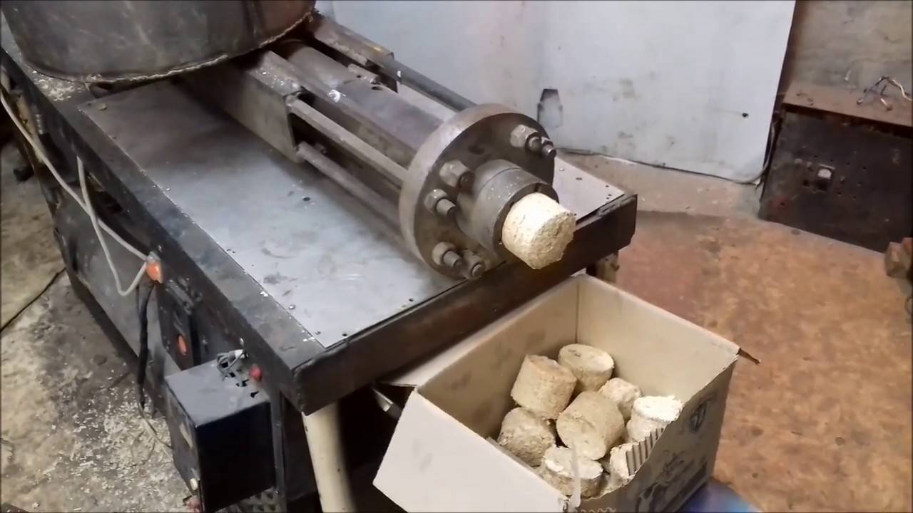 Тонкости изготовления пресса для топливных брикетов своими руками