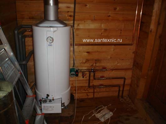 Система автономного отопления в частном доме с газовым котлом