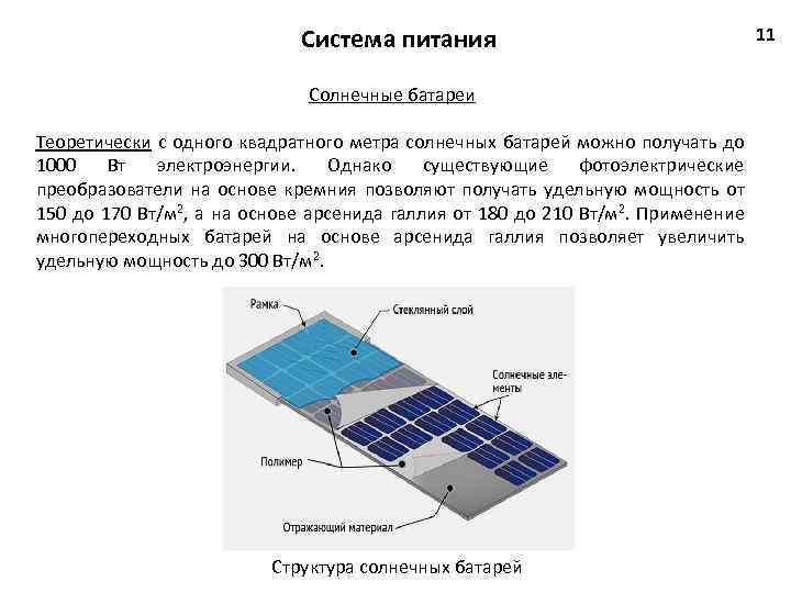 Расчет солнечных батарей