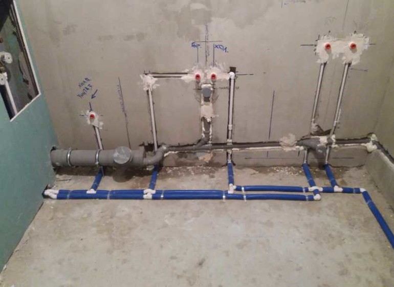 Схема монтажа отопления из полипропиленовых труб