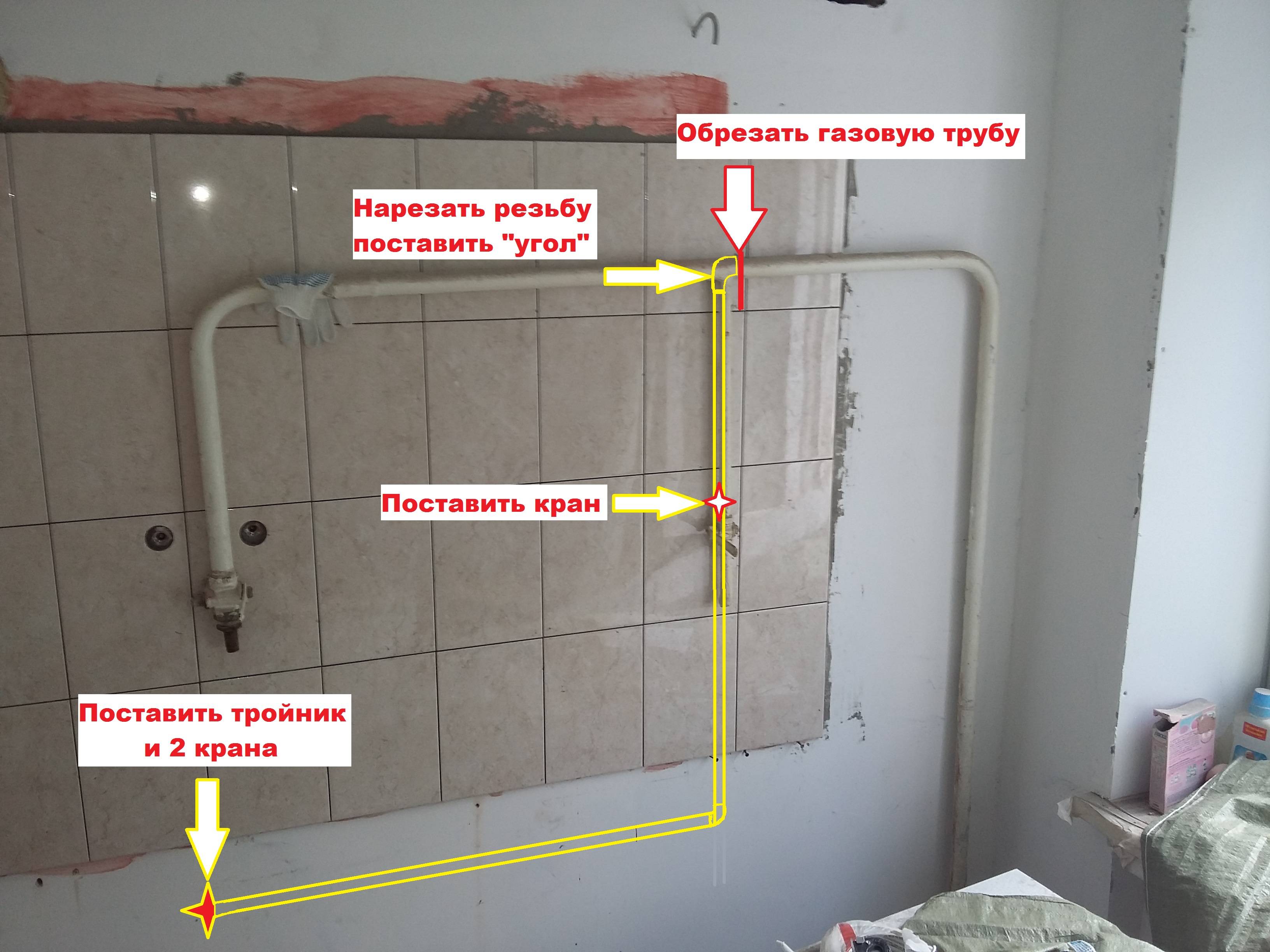 Перенос газовой трубы: как перенести в квартире в согласно нормам