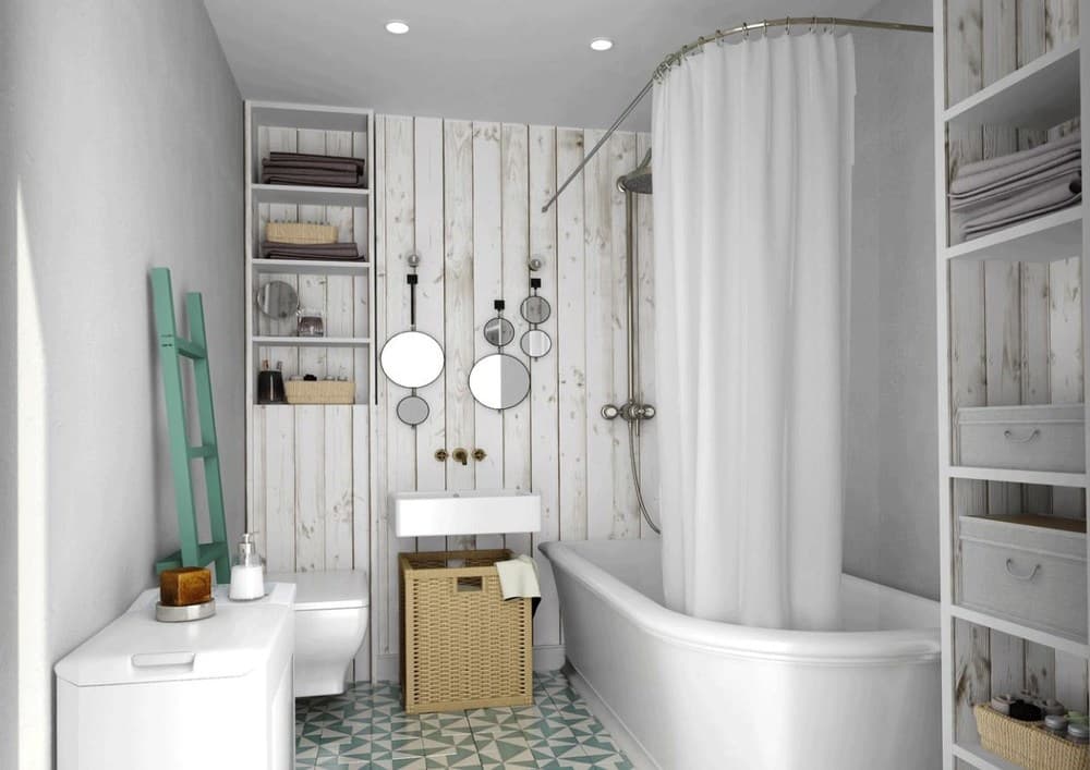 Ванная в скандинавском стиле: реальные фото дизайна интерьера маленькой ванной