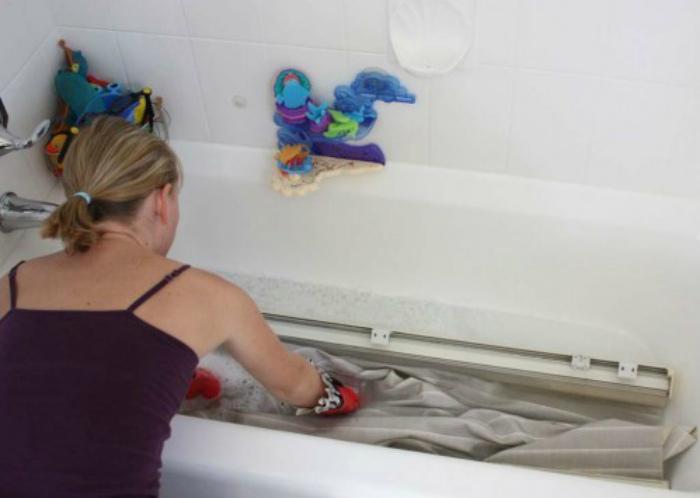 Как постирать шторку для ванной