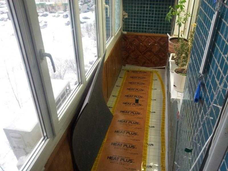 Как сделать теплый пол на балконе