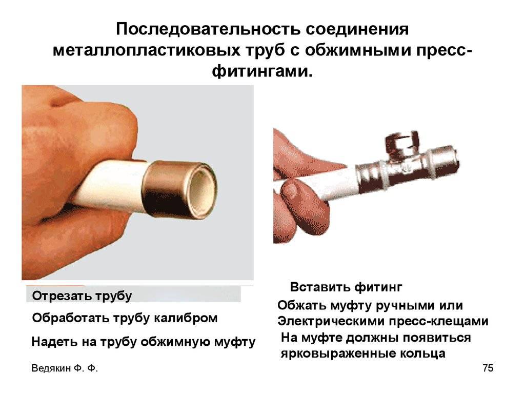 Обжим металлопластиковых труб: обжимка, как обжимать, пресс, муфта обжимная, фитинги