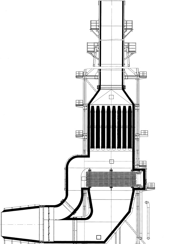 Котел утилизатор отходящих газов двухконтурный | проектирование тепловых электростанций
