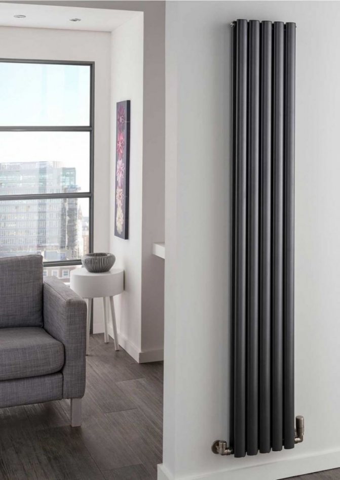 Вертикальные радиаторы отопления для квартиры и батареи трубчатые высокие настенные