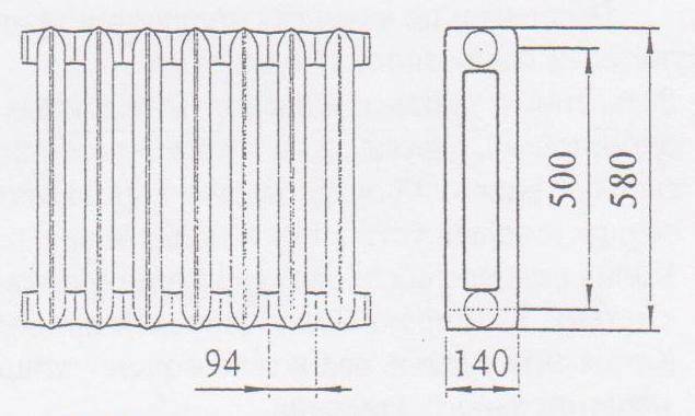 Чугунные радиаторы мс-140-500 технические характеристики