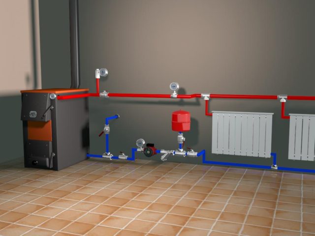 Однотрубная система отопления частного дома