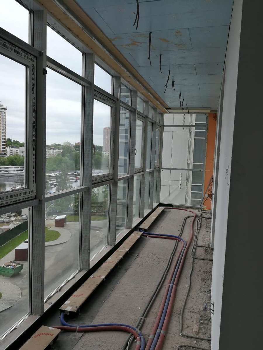 Утепление лоджии и балкона с панорамный остеклением