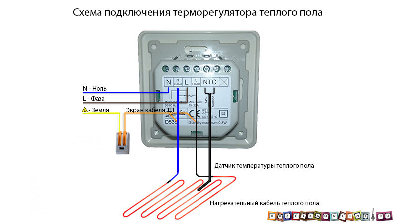Датчик температуры теплого пола: описание, виды, установка и схема подключения, проверка