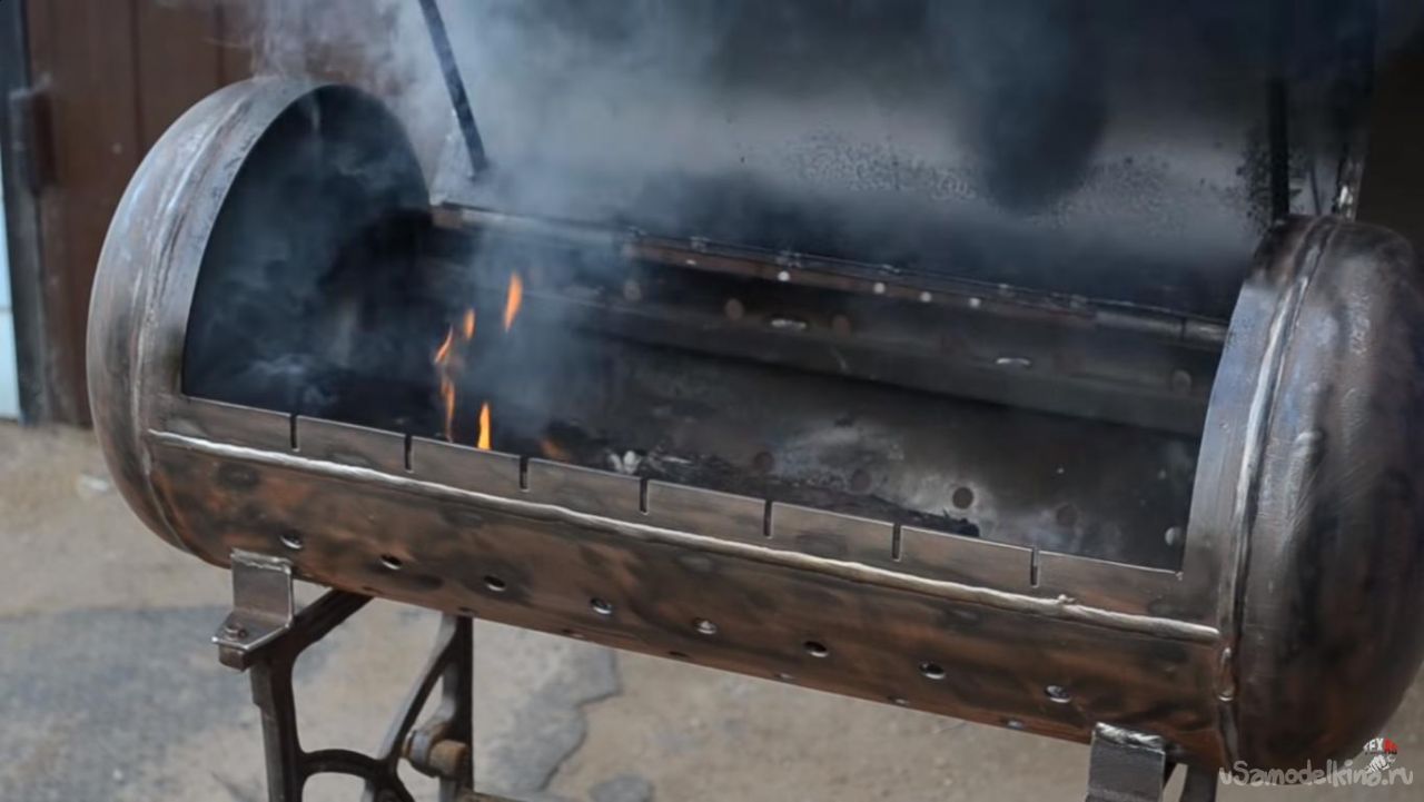 Мангал из газового баллона: пошаговая инструкция для изготовления своими руками | (50+ фото & видео)
