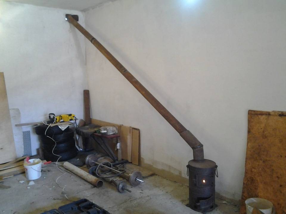 Буржуйка в гараж (68 фото): как сделать своими руками печь на дровах, как правильно установить дымоход