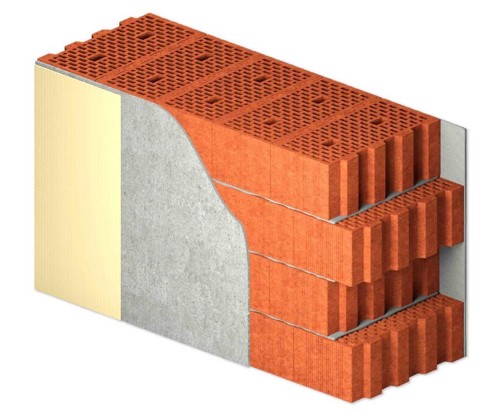 Теплые стены из керамических блоков porotherm